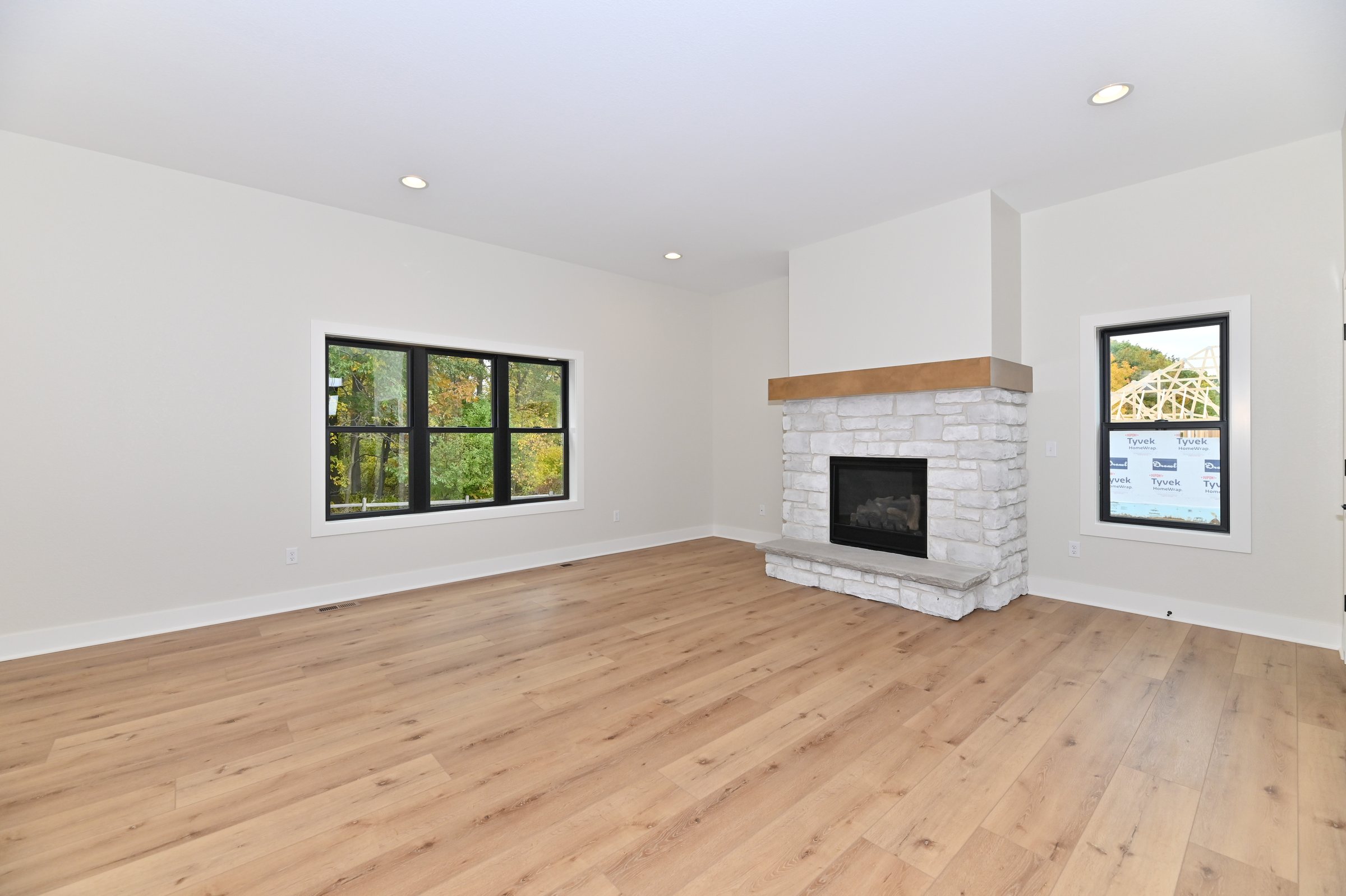 Stone Fireplace Wall