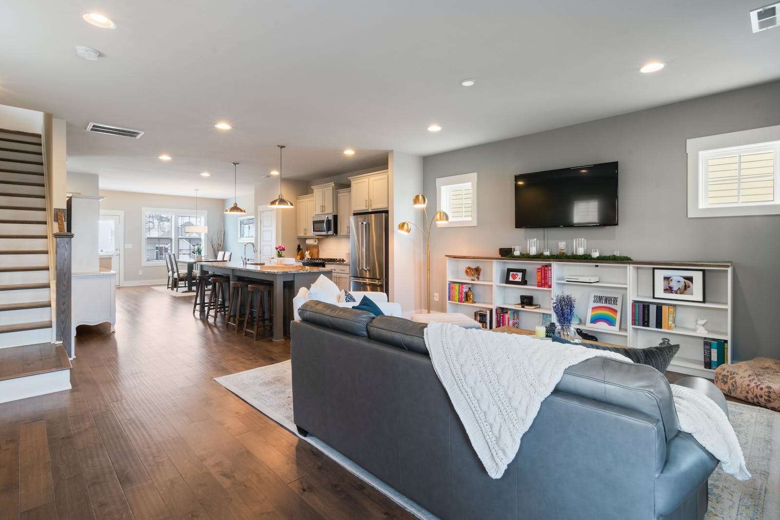 Photo by Curtis Adams Living Area of a House with open floor plan