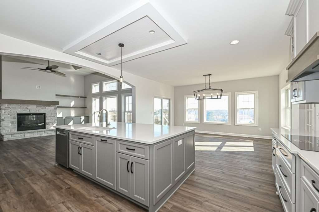open floor plan with natural light