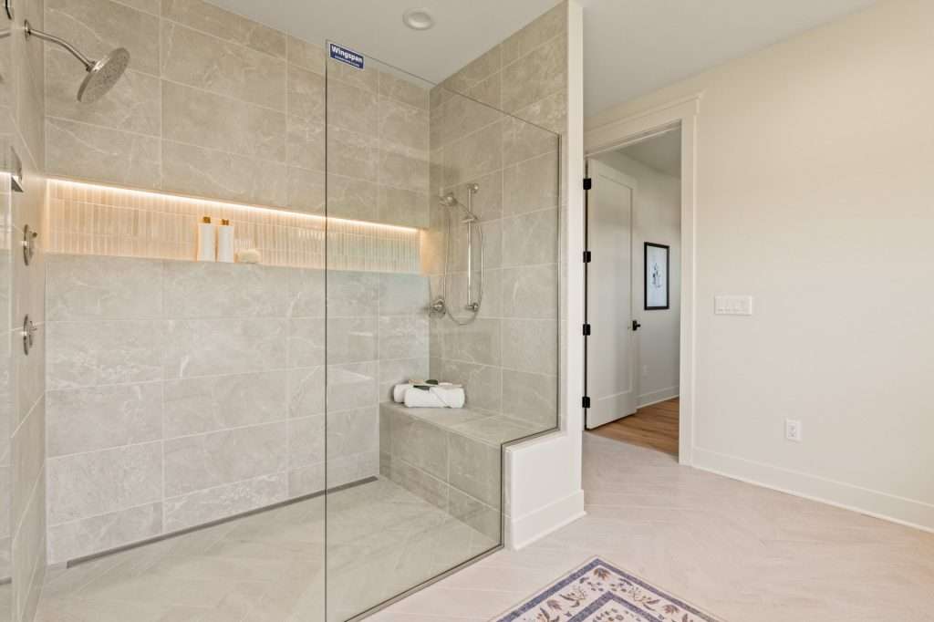 Custom home, tile flooring